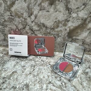 PACO RABANNE Incompatibles Mini Blushy Palette Blush Duo Matte Glow Cheek New